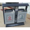 环保绿色分类钢制户外垃圾桶价格厂家销售，环卫清洁机械