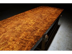 巴花大板桌现货实木大板红木茶桌会议桌 原木老板桌办公桌大班台