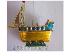 专业生产 小舟游船模型 游船大帆船只摆件 宫廷船打渔船模型摆件
