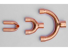 供应、定制空调铜管紫铜M型、Y型、异型三通管件