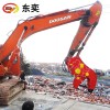 广州大中小型挖掘机勾机钢筋水泥快速破碎固定式液压粉碎钳