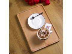 韩式木托盘 进口榉木面包托盘 木质咖啡托盘定做34*23*2cm点心盘