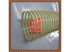EU 0.4壁厚 透明pu软管 波纹管 食品级输送软管