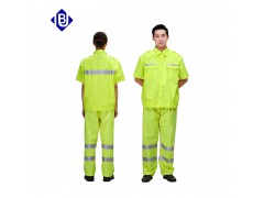 2016新款夏季反光短袖衬衫专业户外行动安全工作服
