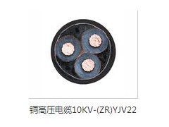 河南铜芯高压电缆10KV-(ZR)YJV22