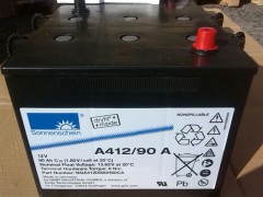 泰安德国阳光蓄电池A412/90A 直流屏后背电池组