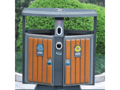 钢木垃圾箱 户外垃圾桶 小区街道垃圾箱可定制