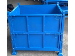 重型堆垛铁箱铁框金属周转箱物料箱废料箱工业用铁箱