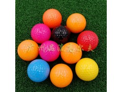 彩色高尔夫礼品球，小白球厂家，促销礼品，定制logo