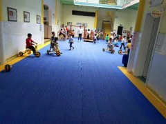 石家庄欣尓沃悬浮地板球场运动场专用地板幼儿园拼装地板
