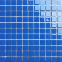 佛山卡希曼 厂家直销 蓝色水晶玻璃马赛克泳池砖