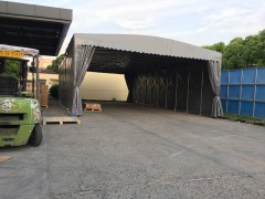 加工钢结构推拉活动篷 移动停车篷 加强伸缩雨篷