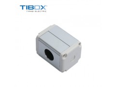 TIBOX铝合金红波按钮开关盒 金属配电工控盒
