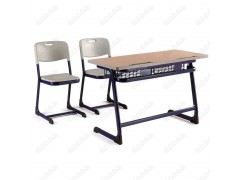 两人位课桌椅，广东佛山鸿美佳厂家提供双人学生位课桌椅