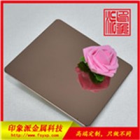 定制304不锈钢板  彩色不锈钢镜面玫瑰金装饰板