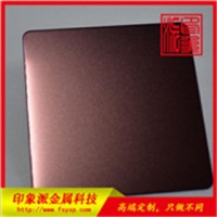 201 304不锈钢板供应 彩色不锈钢喷砂玫瑰红装饰板