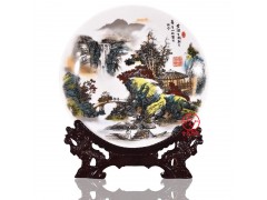 旅游纪念品陶瓷赏盘摆件