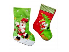 厂家直销毛毡圣诞袜子挂件 创意圣诞装饰布置圣诞毛毡袜子挂件