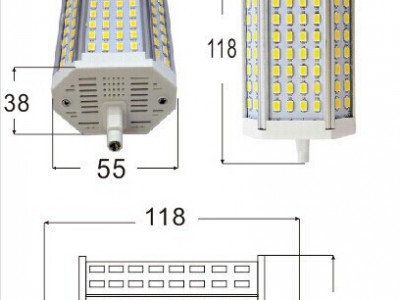 LED 30W R7S横插灯 64颗5630 118mm