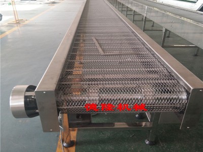 不锈钢网带输送机产品降温传送带锻造件铸造机传送带厂家