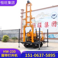 山东恒旺直销履带式水井钻机 HW-160L型钻井设备