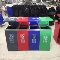 郑州环保垃圾箱，郑州环保垃圾桶，木塑分类垃圾箱厂家
