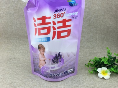 厂家专业定制 1.5L洗衣液包装袋 柔顺剂包装袋 自立吸嘴袋