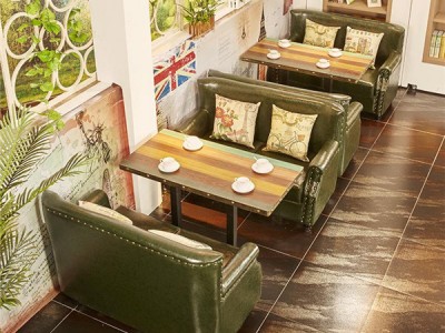 东莞专业西餐厅咖啡厅卡座沙发