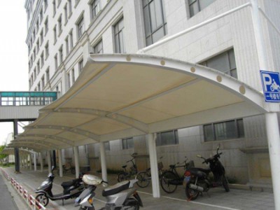 青海省学校膜结构车棚安装_膜结构车棚价格