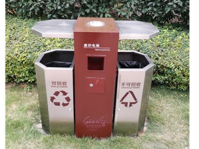 郑州室内电梯口垃圾桶定做-陕西有品质的郑州垃圾箱供应