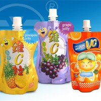 热卖吸嘴果冻包装袋广州物美价廉的自立果汁袋吸嘴袋供应