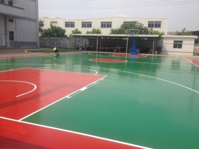南宁塑胶球场材料-广西专业的彩色丙烯酸球场供应