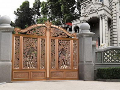 庭院门 铝艺大门 如何让铝艺庭院大门延长使用寿命