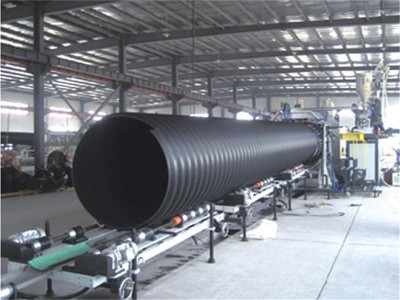 厂家供应HDPE大口径缠绕管生产线|中空壁缠绕管设备
