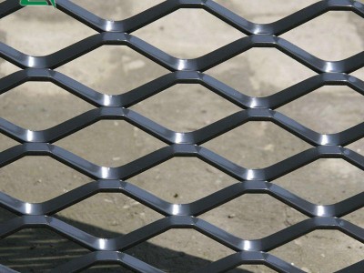 钢板网低碳Q195金属网菱形网孔扁平网片出口压平状金属扩张网