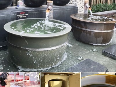 温泉会所专用陶瓷洗浴缸 景德镇陶瓷泡澡大缸定做 泡澡大缸厂家