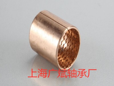 上海生产加工FB090青铜卷制开口衬套复合轴承双金属轴套厂家