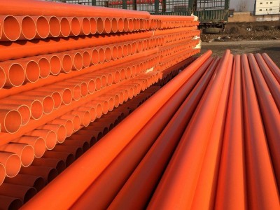 北京橘红色非开挖mpp电力管厂家生产批发可定制加工