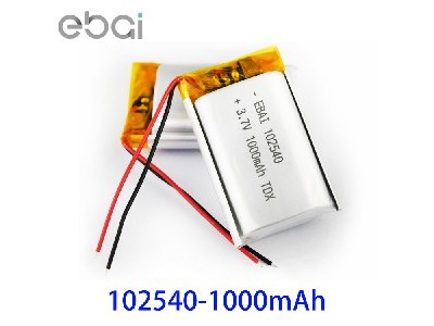 无锡102540足容1000mAh 3.7V 102540聚合物锂电池成人用品美容仪电池无锡