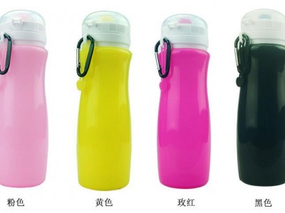 户外运动硅胶折叠水壶便携软水袋骑行登山跑步饮水壶折叠杯