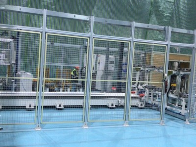 仓库屏风隔断|车间设备隔离围栏|铝型材安全护栏-上海晟力