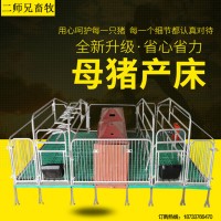 猪用产床双体母猪产床产保一体保育床定位栏养猪设备