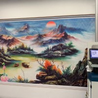 厂家直销  精品中国风家装墙绘图背景墙打印机