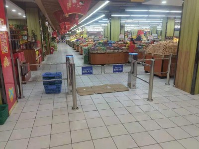 全国超市入口单向红外感应门设备深圳专业厂家