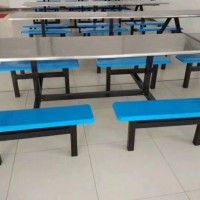 快餐桌椅,饭店快餐桌椅,不锈钢连体餐桌生产厂家