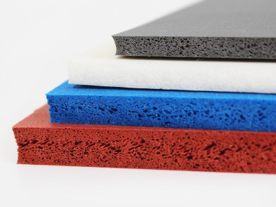 可定制低密度红色硅胶 环保红色耐高温 烫画机硅胶发泡板