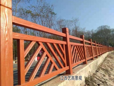 广东仿木护栏厂家生产基地实拍图 水泥仿木栏杆制作流程秒懂工艺