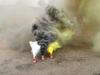 发烟罐消防演习用彩烟罐 黑色烟雾罐三分钟金属罐火灾模拟