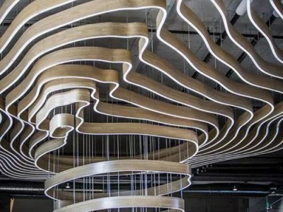 个性建筑喜欢用弧形铝方通厂家产品装饰