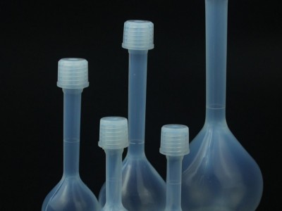 PFA容量瓶特氟龙定容瓶高度透明方便定容 激光打标刻度清晰